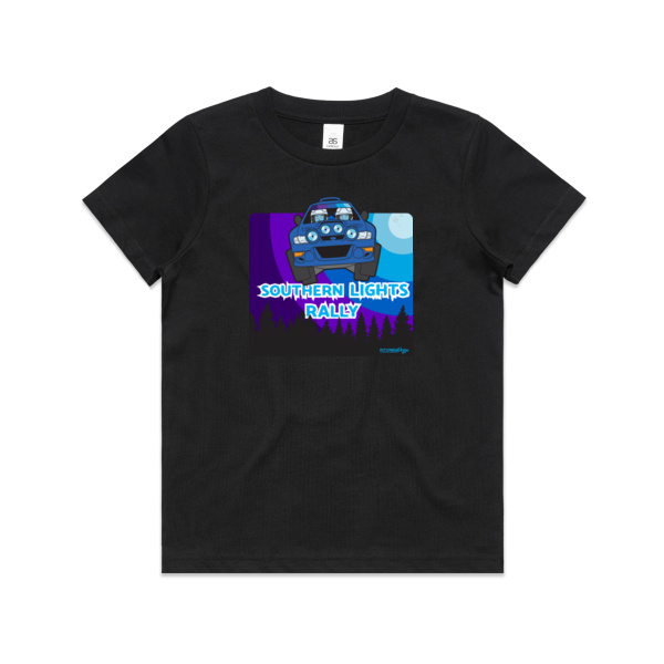 Southern Lights Rally Car Youth Tee  Thumbnail